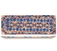 H&H Felicity Plat Rectangulaire, Grès, 33X12Cm, Multicolore
