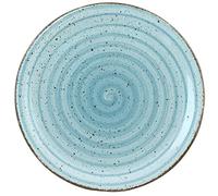 H & H Giotto plat portée peint à la main, bleu ciel