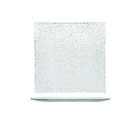 Ensemble H&H Nouvelles Gouttes 6 Assiettes Carrées, Verre, 25cm