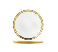 Assiette H&H Goldie Feuille D'Or 21 Cm Verre