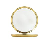 Assiette H&H Goldie Feuille D'Or 28 Cm Verre