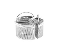 H+H Coins ronds bourgeois en acier inoxydable 18 cm Lot de 3