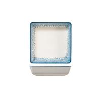 H&H Jupiter Assiette Creuse En Porcelaine, 19Cm, Bleu Et Ivoire