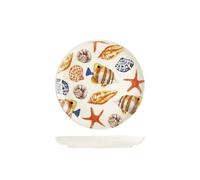 H&H Lot de 12 assiettes à fruits playa cm20