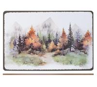 H&H Lot de 2 Sets de Table en liège décoro forêt 43 x 28 cm - Naturels, résistants et antidérapants, Parfaits pour Table, Cuisine et Usage Quotidien