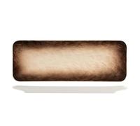 H&H Lot de 3 assiettes rectangulaires eclipse 30 x 10,5 cm