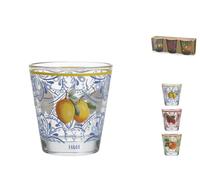 H&H Lot De 3 Verres Fruits En Verre Décoré Cl. 25 - Assortis