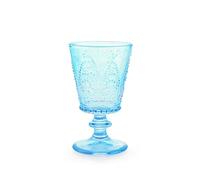 H&H Set 4 Calici Garden In Vetro Azzurro Cl 25