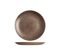 H&h Lot de 6 assiettes à fruits regent bronze paillettes 21,5 cm