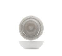 H&H Lot de 6 assiettes creuses en mélamine effet réactif gris Ø19 cm - résistantes et légères, lavables au lave-vaisselle, idéales pour les soupes, les pâtes et l'utilisation quotidienne