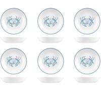 H&H - Lot de 6 assiettes creuses, ligne Ocean, diamètre 20 cm, en gros, lavables au lave-vaisselle