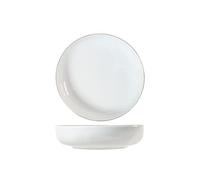 H&H Lot de 6 assiettes creuses pearl fil or 19 cm
