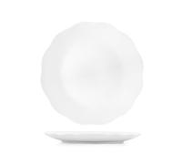 H&H Lot de 6 assiettes en porcelaine 27 cm