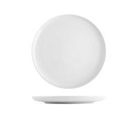 H&H Lot de 6 assiettes plates pearl blanc en porcelaine cm27