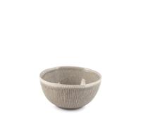 H&H Lot de 6 bols en Stoneware Yucatan 13,5 cm - Couleur beige - Design minimal avec effet réactif et texture matières - Parfait pour les soupes, les collations et les desserts - Convient également à