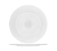 H&H Lot de 6 dessous de plat Circle en verre transparent Ø 32 cm, élégants et polyvalents, lavables au lave-vaisselle, pour une mise en place raffinée