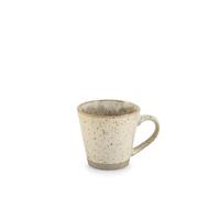H&H Lot de 6 tasses à café en porcelaine Laos 160 cc - Couleurs assorties Beige et Sable - Design Minimal - Parfait pour Espresso, Café et Cappuccino - Convient également à la restauration