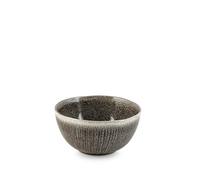 H&H Lot de 6 tasses en Stoneware Yucatan 13,5 cm - Couleur marron - Design minimal avec effet réactif et texture matières - Parfait pour les collations, les desserts et les garnitures - Convient