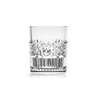 H&H Lot de 6 verres à eau Beverly en verre travaillé 31 cl - élégants et résistants - Lavables au lave-vaisselle - Design raffiné pour un usage quotidien ou des occasions spéciales