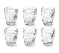 H&H Lot de 6 verres Daisy Transparent cc270