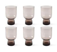 H&H Lot de 6 verres nova rose cl33