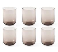 H&H Lot de 6 verres nova rose cl34