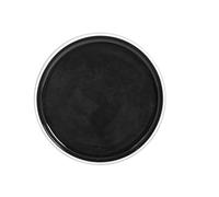 H & H Nagoya Set de 4 soucoupes, grès, 13.5 cm, noir