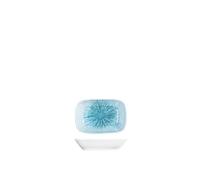 H&H Neptune Rectangulaire Soucoupe En Porcelaine, 12Cm, Bleu