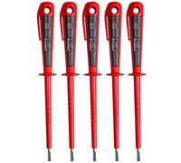 H+H Outil 45900 5 x 45900 Testeur de tension/testeur de phase certifié VDE 0680 Fabriqué en Allemagne Rouge/noir 190 mm