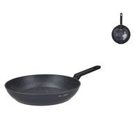 H&h Padella Vortex Bruno Barbieri en aluminium moulé, 28 cm, Bleu