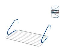 H&H Pengo ST188 Pogge Balcon 10 Séchoir à Linge, Blanc, 110 x 2 x 54 cm