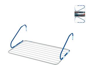 H&H Pengo ST188 Pogge Balcon 10 Séchoir à Linge, Blanc, 110 x 2 x 54 cm