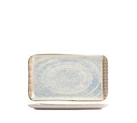 H&H Piatto rettangolare in Stoneware Sky 14x24cm