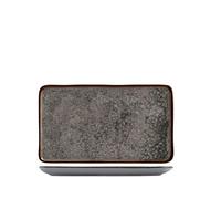 H&H Piatto rettangolare Velvet in Stoneware cm 24x14