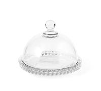 H&H plat avec dôme en verre collier cm18,5