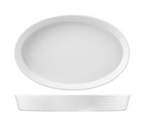 H&h Plat En Porcelaine Ovale 51x33xh7 Cm Outils De Cuisine