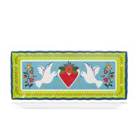 H&H Plat Rectangulaire Gipsy En Mélamine Décorée 49X20 Cm