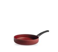 H&H Poêle Absolute Red Ø22 cm en aluminium - Revêtement antiadhésif Pfluon, fond pour induction, surface rugueuse pour cuisson uniforme