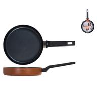 H&H Poêle Antiadhésive Paprika Borghese 26 Cm, Noir