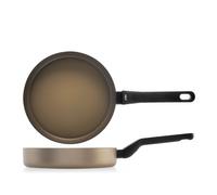 H&H Poêle Balance Champagne Antiadhésive 24 cm Aluminium