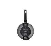 H&H, Poêle en aluminium antiadhésive Supreme - Noir - Convient pour les plaques de cuisson - Lavable en machine - Diamètre 22 cm