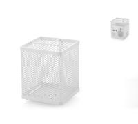 H&H Porte-Couverts En Maille De Fer Blanc 9,5X9,5X12 Cm.