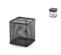 H&H Porte-Couverts En Rete De Fer Noir 9,5X9,5X12 Cm.