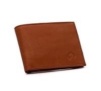 H&H Portefeuille fin pour homme - 100 % cuir véritable fait main - Petit et doux, marron mat, 11x9x2 cm, Moderne