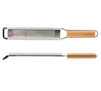 H&h Râpe Inox 18/8 Manche En Bois N.5