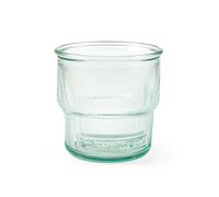 H&H Rycicl Rib Lot de 6 verres en verre recyclé, empilables, 320 cc