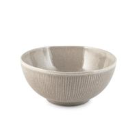 H&H Saladier en Stoneware Yucatan 23 cm - Couleur beige - Design minimal avec effet réactif et texture matières - Parfait pour les salades, les plats uniques et les garnitures - Convient également à