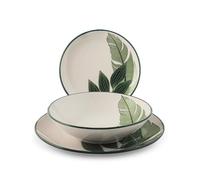 H&H Servizio Tavola 18 Pezzi Maranta In Stoneware