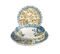H&H Servizio Tavola 18 Pezzi Sicily In Stoneware Decorato