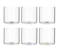 H&H Set 12 Bicchieri Bottoni In Vetro Borosilicato Cl 33